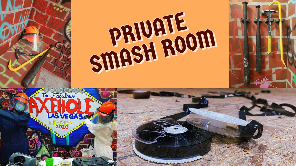 Private Smash Room! Rage out to your own tunes and smash some stuff!
